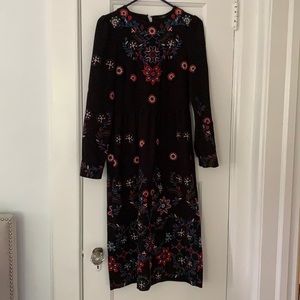 Embroidered Zara midi dress